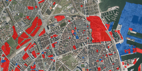 Jordforureningskort på Hesseløgade 42, 1. 2, 2100 København Ø