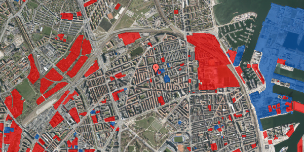 Jordforureningskort på Hesseløgade 43, 1. tv, 2100 København Ø