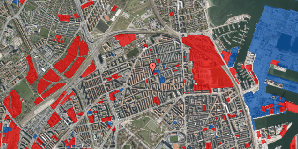 Jordforureningskort på Hesseløgade 44, 1. th, 2100 København Ø