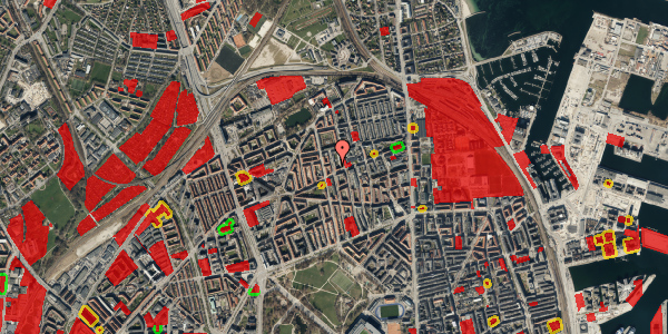 Jordforureningskort på Hesseløgade 44, 4. tv, 2100 København Ø