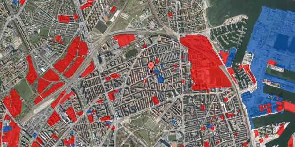 Jordforureningskort på Hesseløgade 46, 3. tv, 2100 København Ø