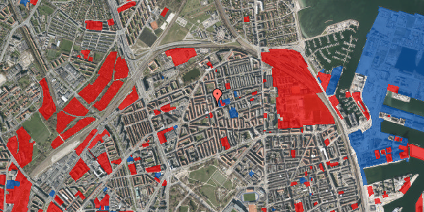 Jordforureningskort på Hesseløgade 47, 3. th, 2100 København Ø