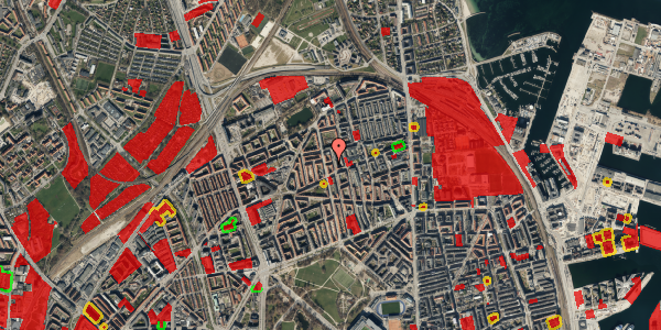 Jordforureningskort på Hesseløgade 49, 3. tv, 2100 København Ø