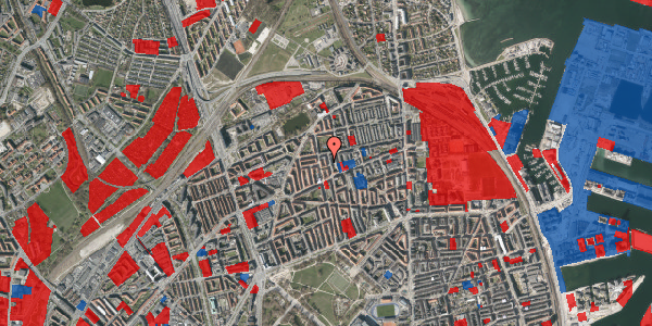 Jordforureningskort på Hesseløgade 55, 1. tv, 2100 København Ø