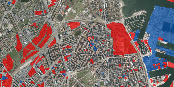 Jordforureningskort på Hesseløgade 56, st. 13, 2100 København Ø