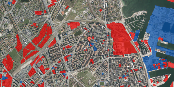 Jordforureningskort på Hesseløgade 56, 2. 217, 2100 København Ø