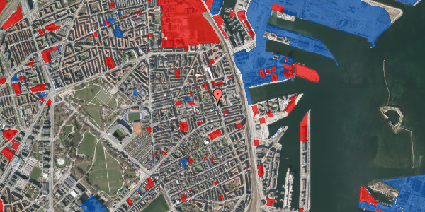 Jordforureningskort på Horsensgade 18, st. th, 2100 København Ø