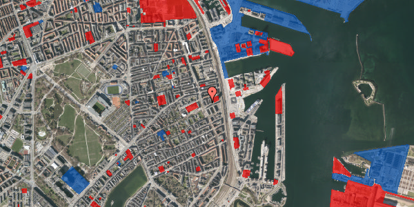 Jordforureningskort på Hovgaardsgade 7, 1. th, 2100 København Ø
