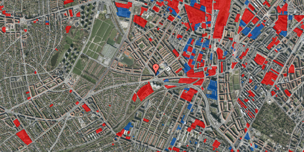 Jordforureningskort på Hvidkildevej 1, 1. th, 2400 København NV