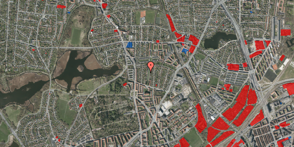 Jordforureningskort på Jeppes Allé 13, 2400 København NV