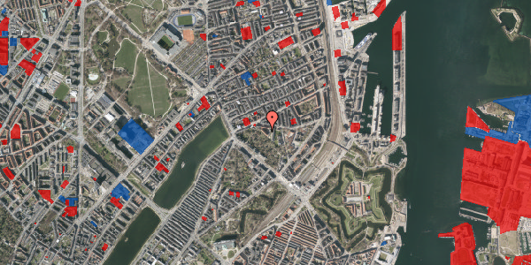 Jordforureningskort på Kastelsvej 14, 4. th, 2100 København Ø