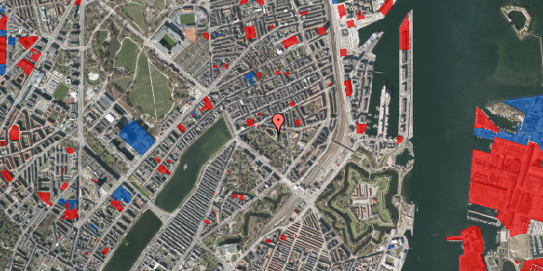 Jordforureningskort på Kastelsvej 16, 4. th, 2100 København Ø
