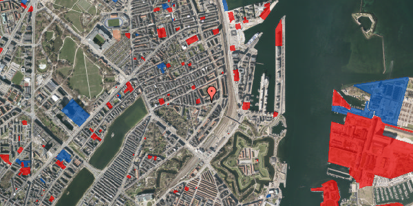 Jordforureningskort på Kastelsvej 23A, 1. th, 2100 København Ø
