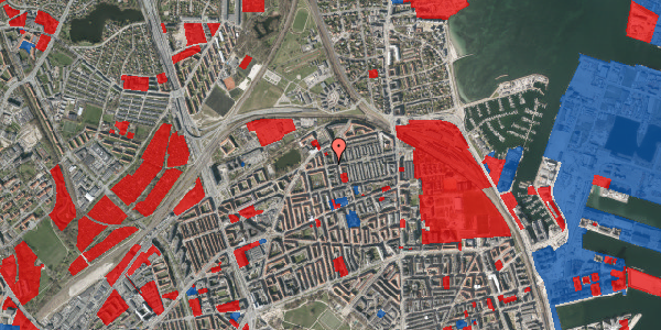 Jordforureningskort på Kildevældsgade 66, 1. tv, 2100 København Ø