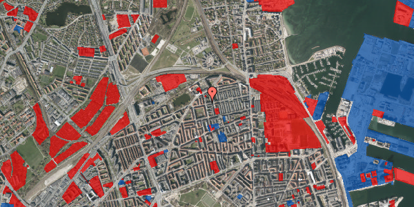 Jordforureningskort på Kildevældsgade 68, 1. th, 2100 København Ø