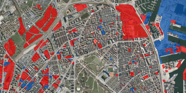 Jordforureningskort på Langøgade 10, 3. th, 2100 København Ø