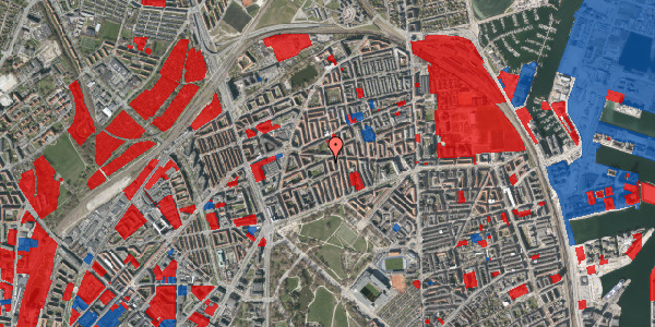 Jordforureningskort på Langøgade 22, 1. th, 2100 København Ø