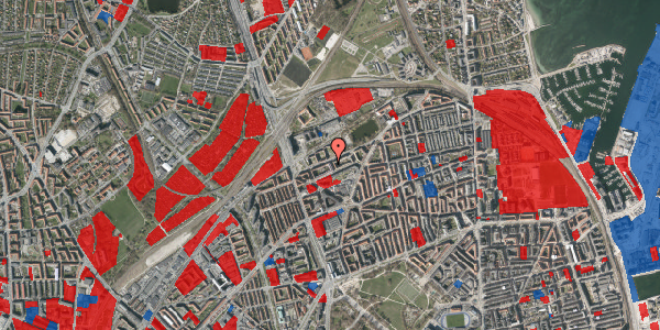 Jordforureningskort på Livøgade 13, 1. th, 2100 København Ø