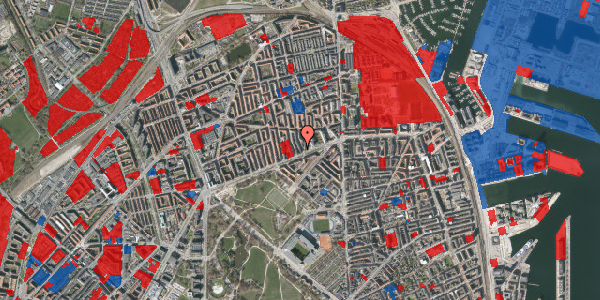 Jordforureningskort på Masnedøgade 1, 1. th, 2100 København Ø