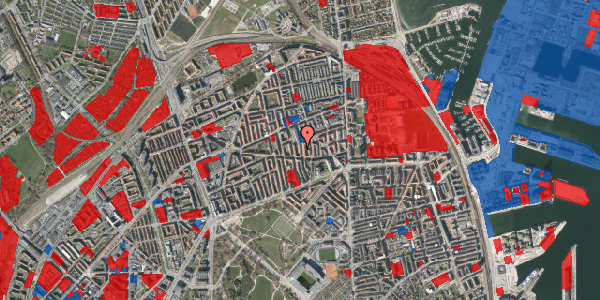 Jordforureningskort på Masnedøgade 19, 1. th, 2100 København Ø