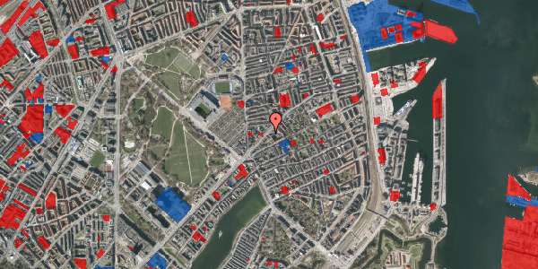 Jordforureningskort på Nordre Frihavnsgade 20, st. 1, 2100 København Ø