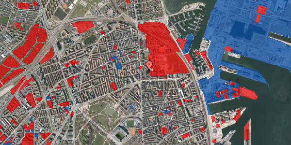 Jordforureningskort på Nyborggade 11D, 2. 211, 2100 København Ø