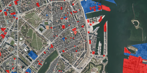 Jordforureningskort på Næstvedgade 8, 5. th, 2100 København Ø