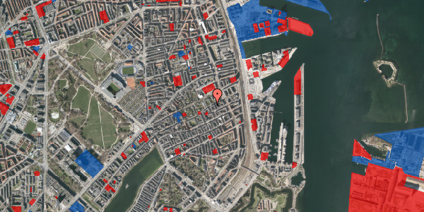 Jordforureningskort på Næstvedgade 14, 2. th, 2100 København Ø