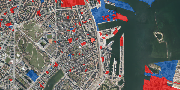 Jordforureningskort på Næstvedgade 23, 3. tv, 2100 København Ø