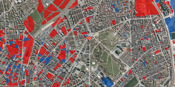 Jordforureningskort på Nørre Allé 75, st. 1, 2100 København Ø