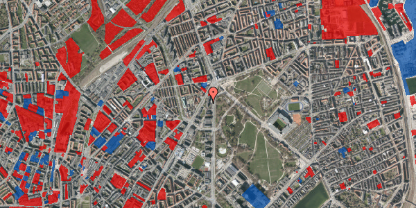 Jordforureningskort på Nørre Allé 75, 1. 201, 2100 København Ø