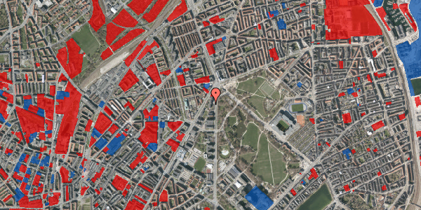 Jordforureningskort på Nørre Allé 75, 1. 214, 2100 København Ø