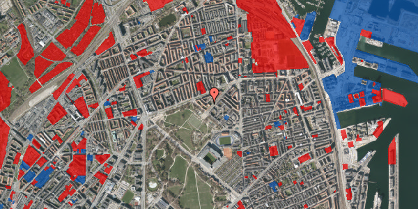 Jordforureningskort på Ove Rodes Plads 1, 3. th, 2100 København Ø