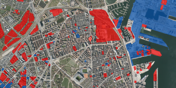 Jordforureningskort på Reersøgade 4, 1. th, 2100 København Ø