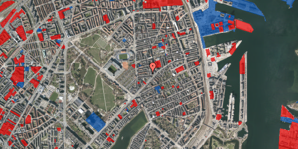 Jordforureningskort på Ribegade 1, 1. th, 2100 København Ø