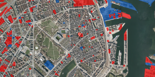 Jordforureningskort på Ribegade 6, 4. th, 2100 København Ø