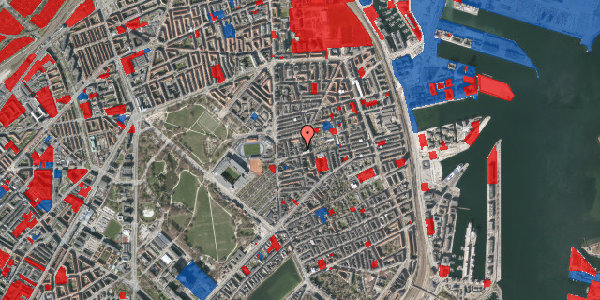 Jordforureningskort på Ribegade 18, 1. th, 2100 København Ø