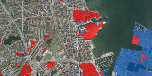 Jordforureningskort på Rosbæksvej 1, kl. 13, 2100 København Ø