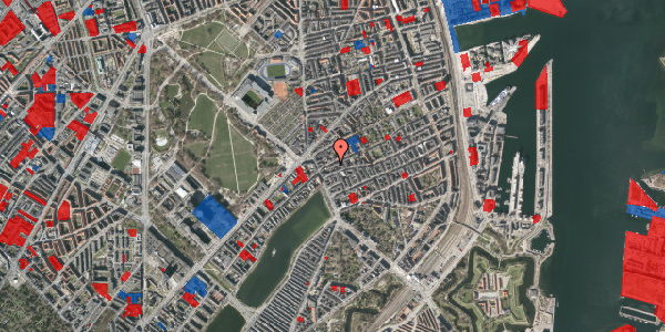 Jordforureningskort på Rosenvængets Allé 8, 4. th, 2100 København Ø