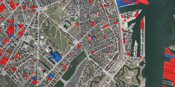 Jordforureningskort på Rosenvængets Allé 10, 3. th, 2100 København Ø