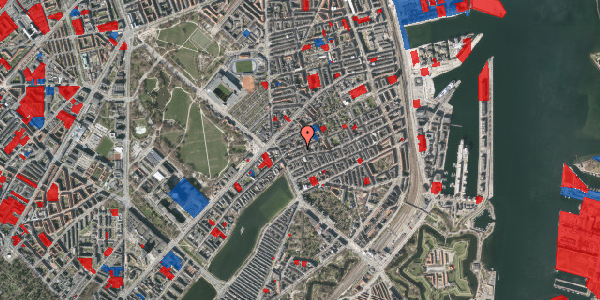 Jordforureningskort på Rosenvængets Allé 12, st. , 2100 København Ø