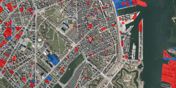 Jordforureningskort på Rosenvængets Allé 19, 1. th, 2100 København Ø