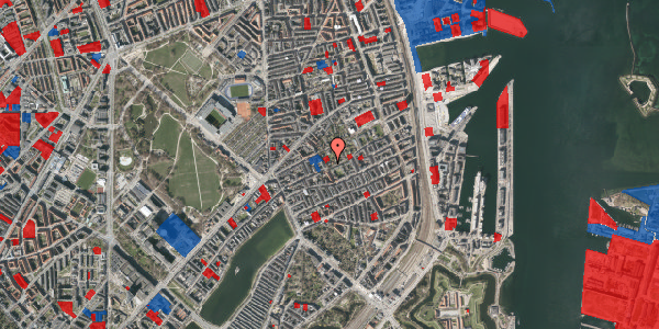 Jordforureningskort på Rosenvængets Allé 33, 2100 København Ø