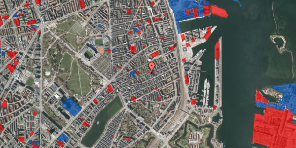 Jordforureningskort på Rosenvængets Allé 42B, 2. th, 2100 København Ø