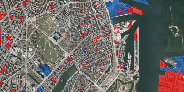 Jordforureningskort på Rosenvængets Allé 48, 2100 København Ø