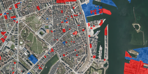 Jordforureningskort på Rosenvængets Hovedvej 30, st. 1, 2100 København Ø