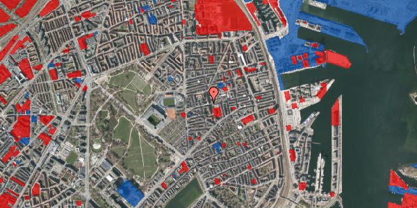 Jordforureningskort på Rothesgade 21, 4. th, 2100 København Ø
