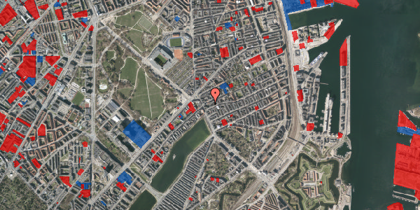 Jordforureningskort på Slagelsegade 5A, 1. tv, 2100 København Ø