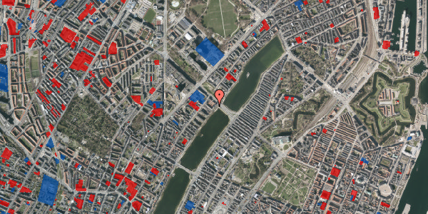 Jordforureningskort på Sortedam Dossering 45, st. th, 2200 København N