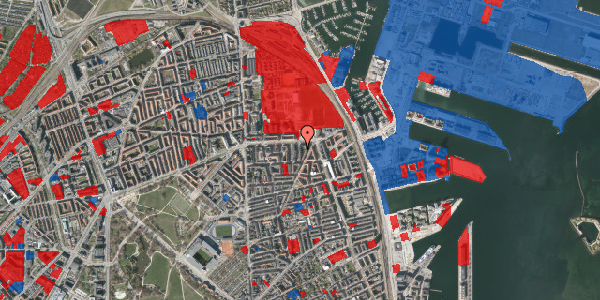 Jordforureningskort på Svendborggade 14, 1. th, 2100 København Ø